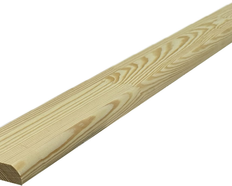 Próg sosnowy bezsęczny, łączony (mikrowczep)